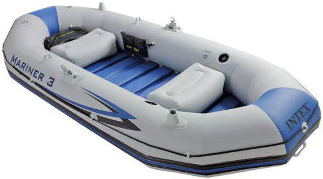 Alt view image 9 of 16 - Intex Mariner 3-Person Inflatable Boat Set