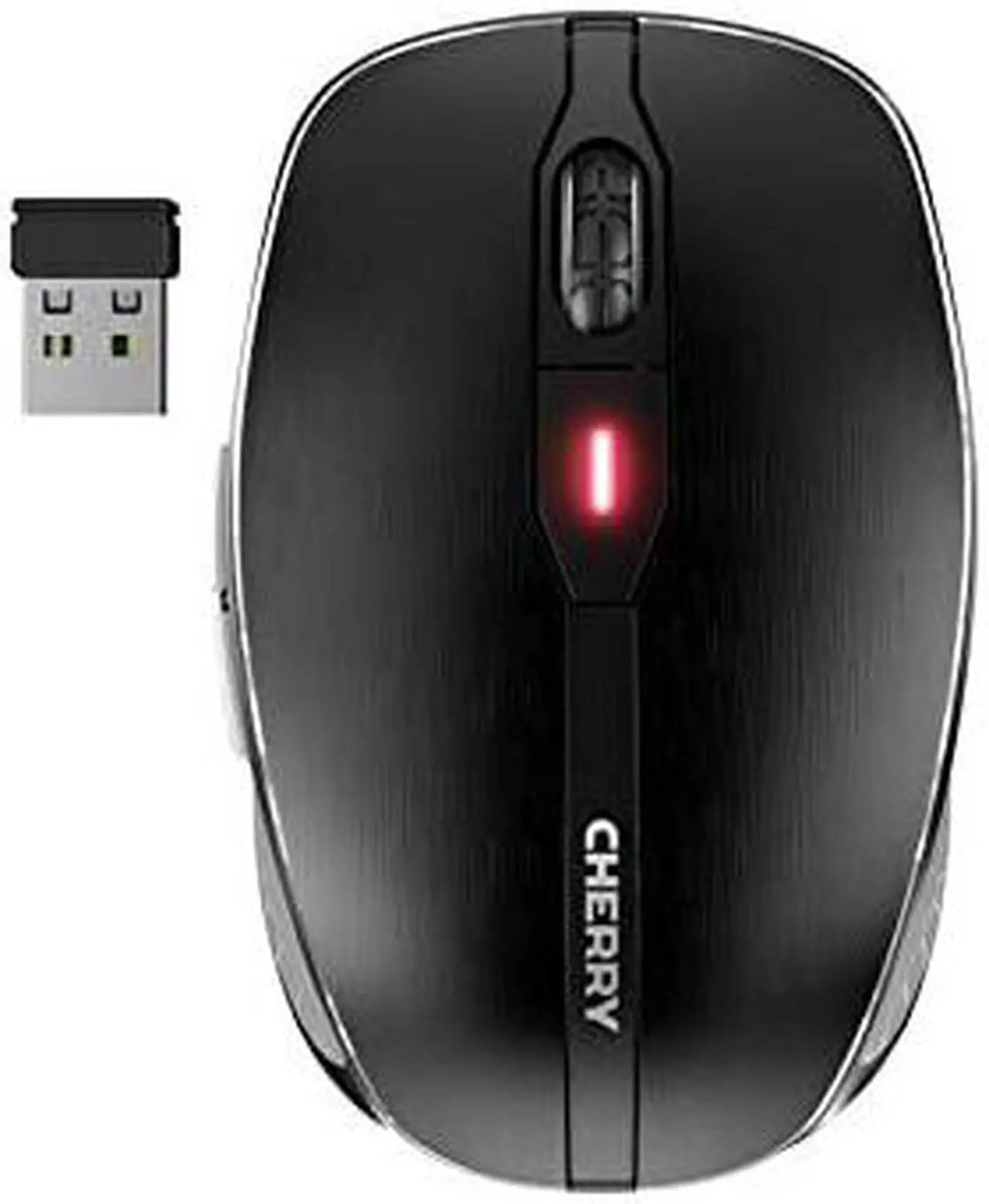 Alt view image 9 of 14 - CHERRY MW 8C ADVANCED Rechargeable Wireless Mouse - Laser - Wireless - Bluetooth - 2.40 GHz - Yes - Black - USB - 3200 dpi - Scroll Wheel - 6 Button(s) - Symmetrical
