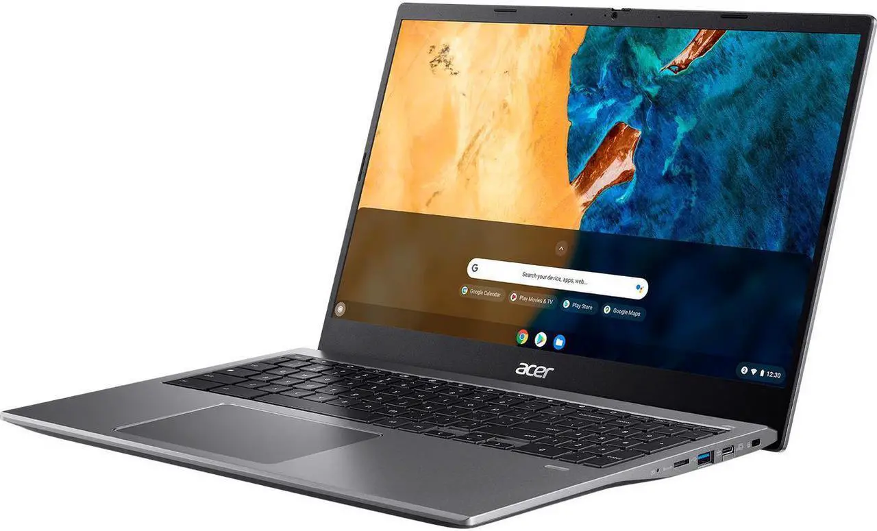Alt view image 8 of 20 - Acer Chromebook 515 Chromebook Intel Core i3-1115G4 8GB Memory 128 GB PCIe SSD 15.6 Touch Screen Chrome OS CB515-1WT-33PW