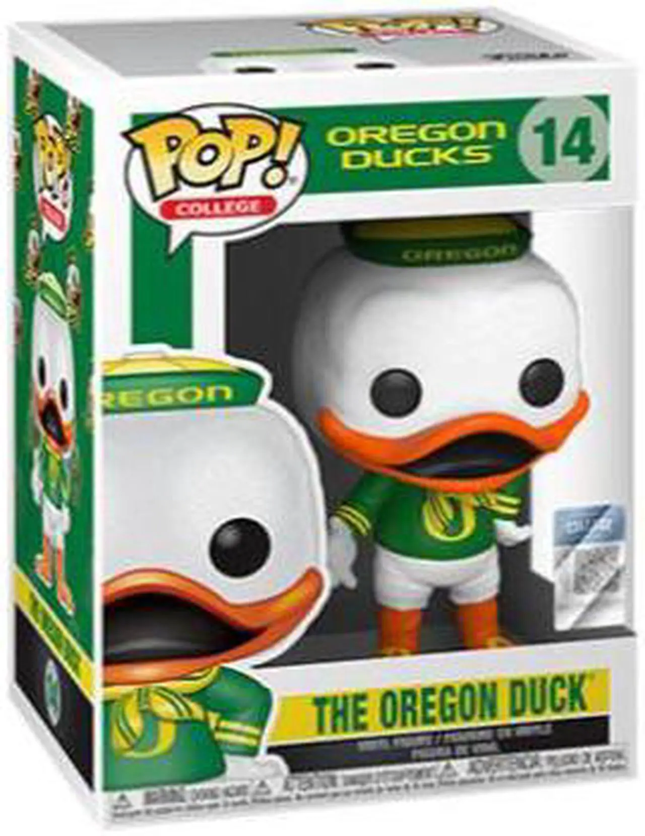 Alt view image 7 of 8 - FUNKO POP! MASCOTS: University of Oregon- The Oregon Duck