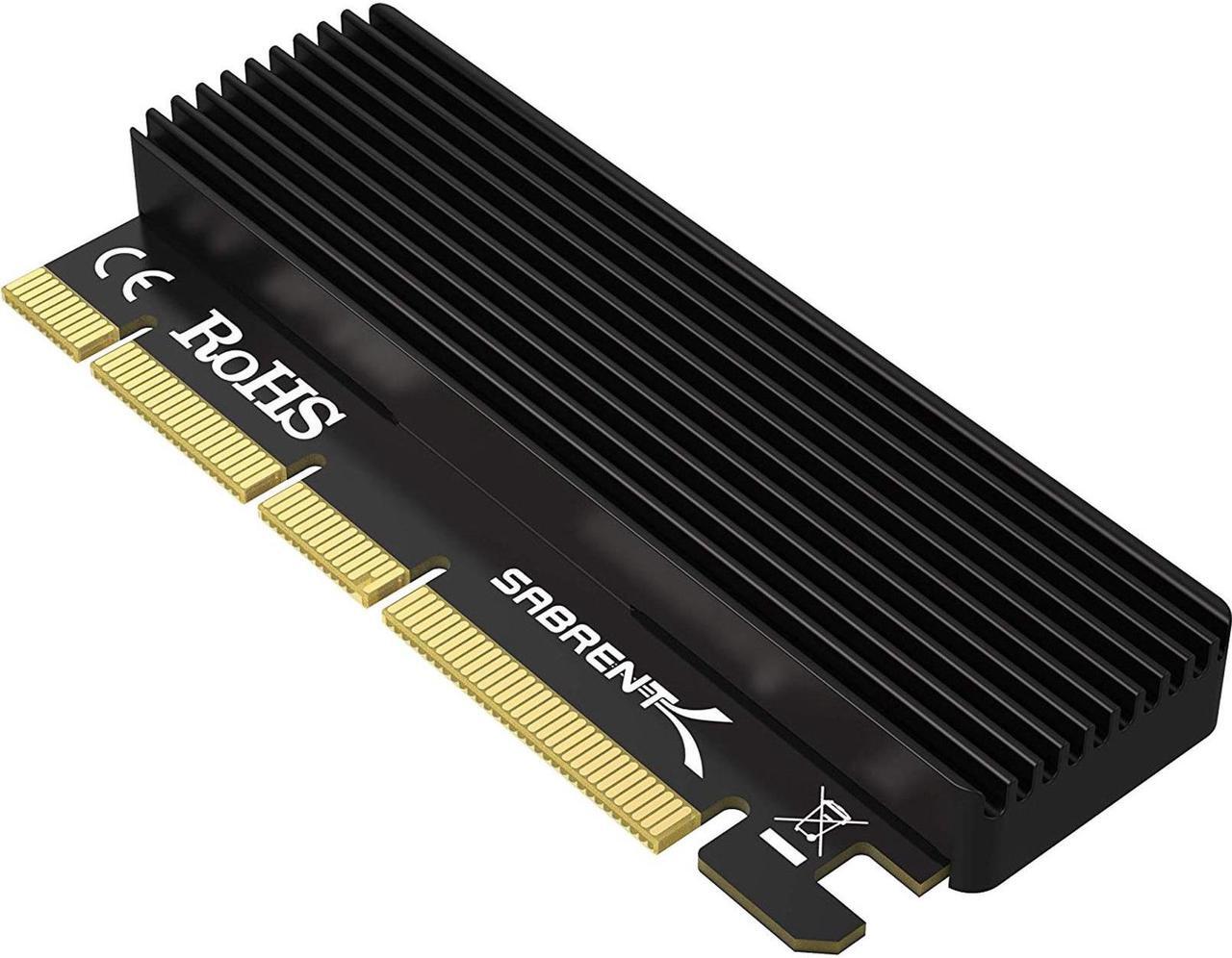 Alt view image 10 of 18 - SABRENT NVMe M.2 SSD to PCIe X16/X8/X4 Card with Aluminum Heat Sink (EC-PCIE)
