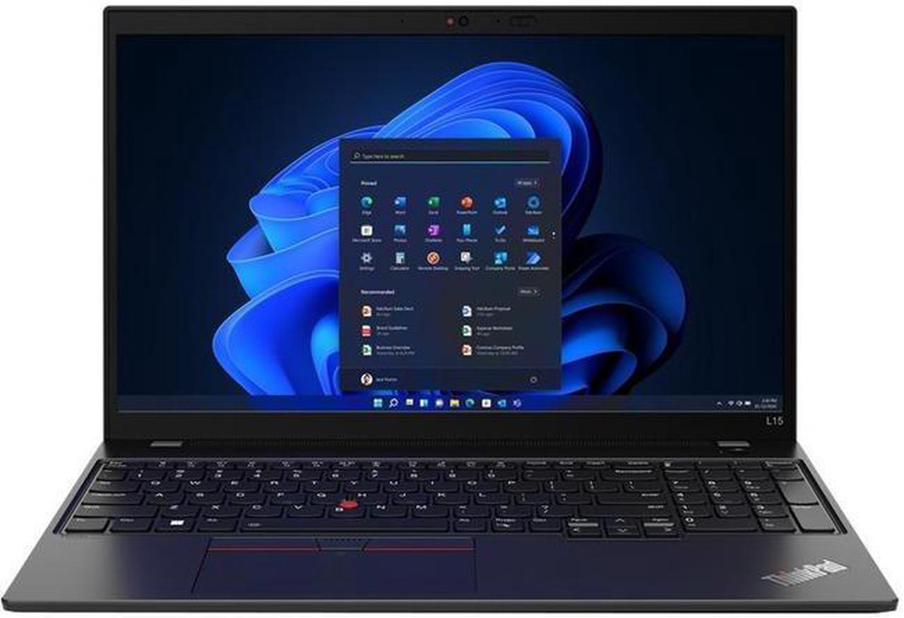 Alt view image 4 of 17 - Lenovo ThinkPad L15 Gen 3 21C70016US 15.6" Notebook - Full HD - 1920 x 1080 - AMD Ryzen 5 PRO 5675U Hexa-core (6 Core) 2.30 GHz - 8 GB Total RAM - 256 GB SSD - Thunder Black - AMD Chip - Windows