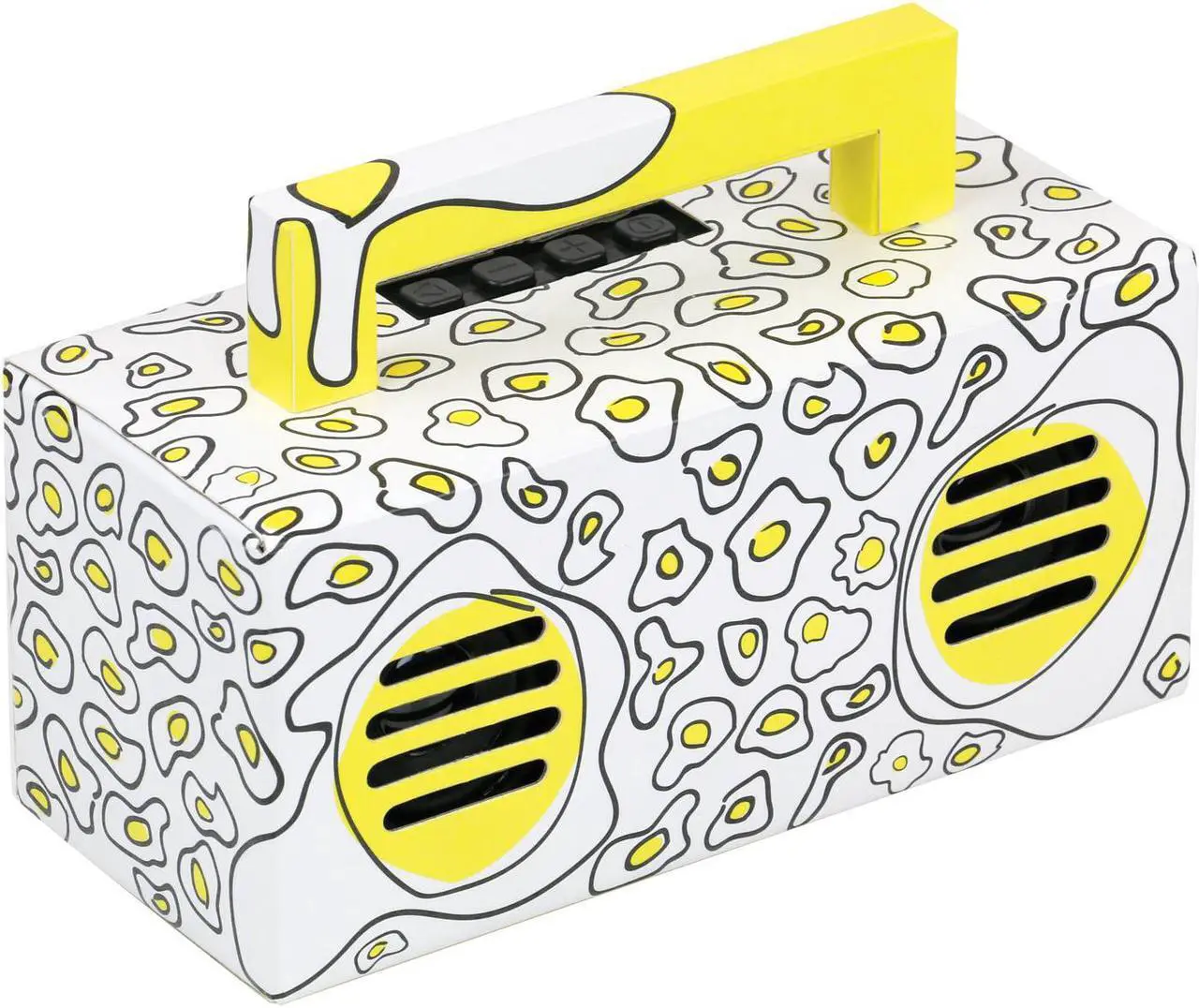 Alt view image 4 of 5 - QFX BT-41-Egg-Yolk Bluetooth Streaming TWS Ready Speaker (Yellow)