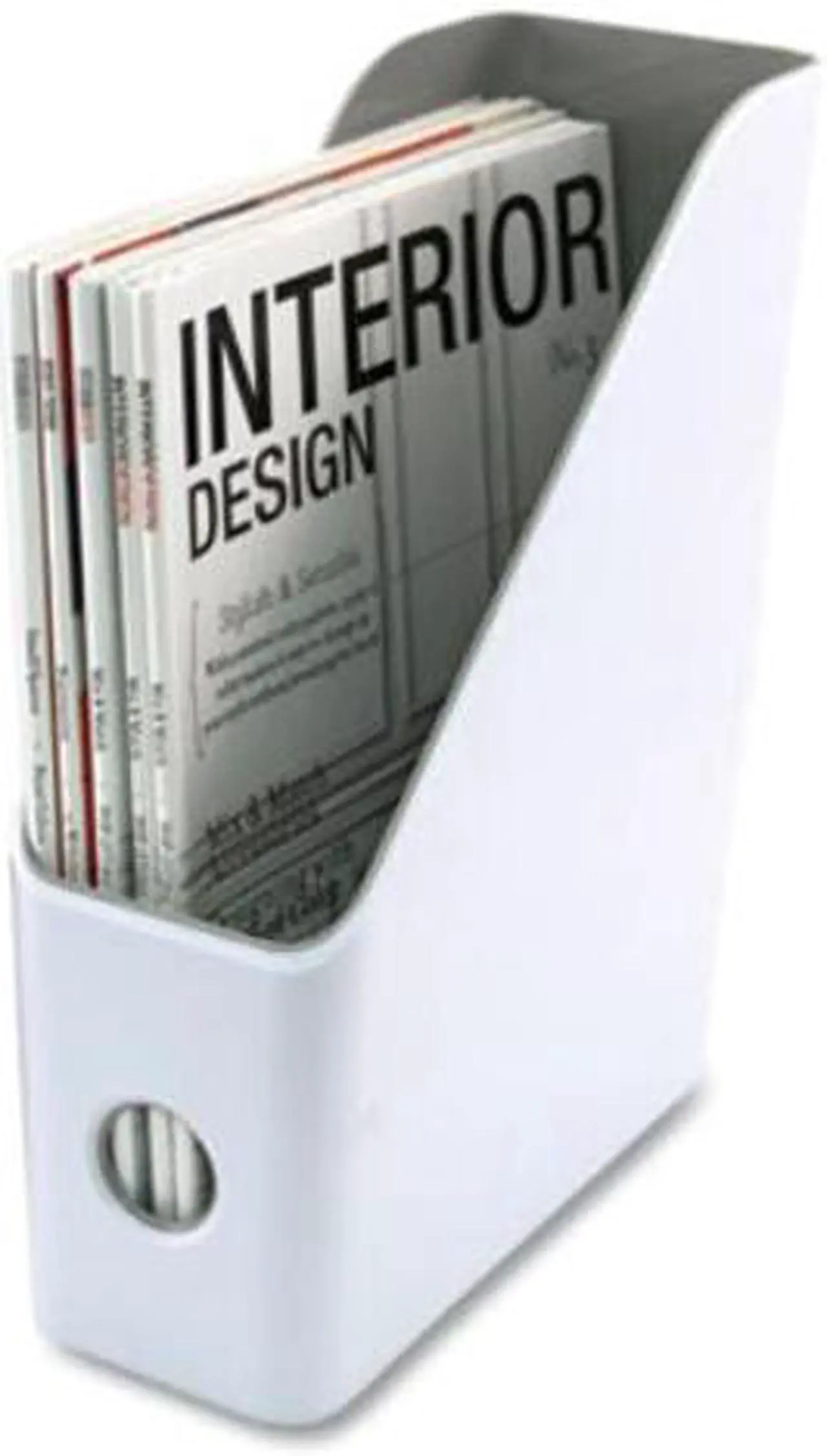 Alt view image 3 of 3 - FUSION MAGAZINE FILE, 4.25 X 9.5 X 12, WHITE/GRAY
