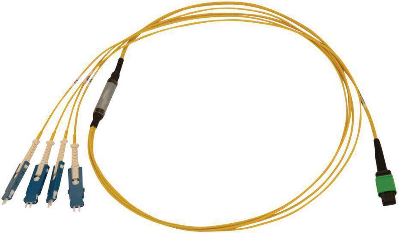 Alt view image 10 of 11 - Tripp Lite N390-01M-4S-AP Fiber Optic Network Cable - 3.28 ft Fiber Optic Network Cable for Network Device, Patch Panel, Switch, Transceiver - First End: 1 x MTP/MPO APC Female Network - Second End: 8