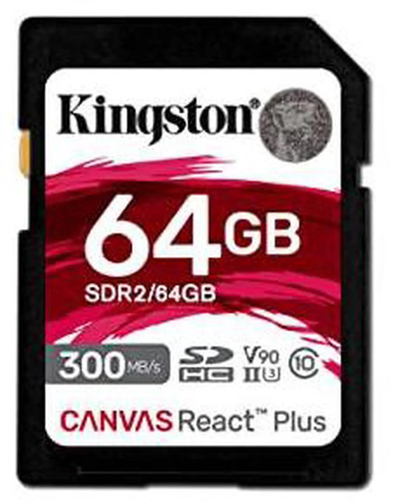Alt view image 3 of 8 - Kingston Canvas React Plus 64GB Secure Digital Extended Capacity (SDXC) Flash Card Model SDR2/64GB