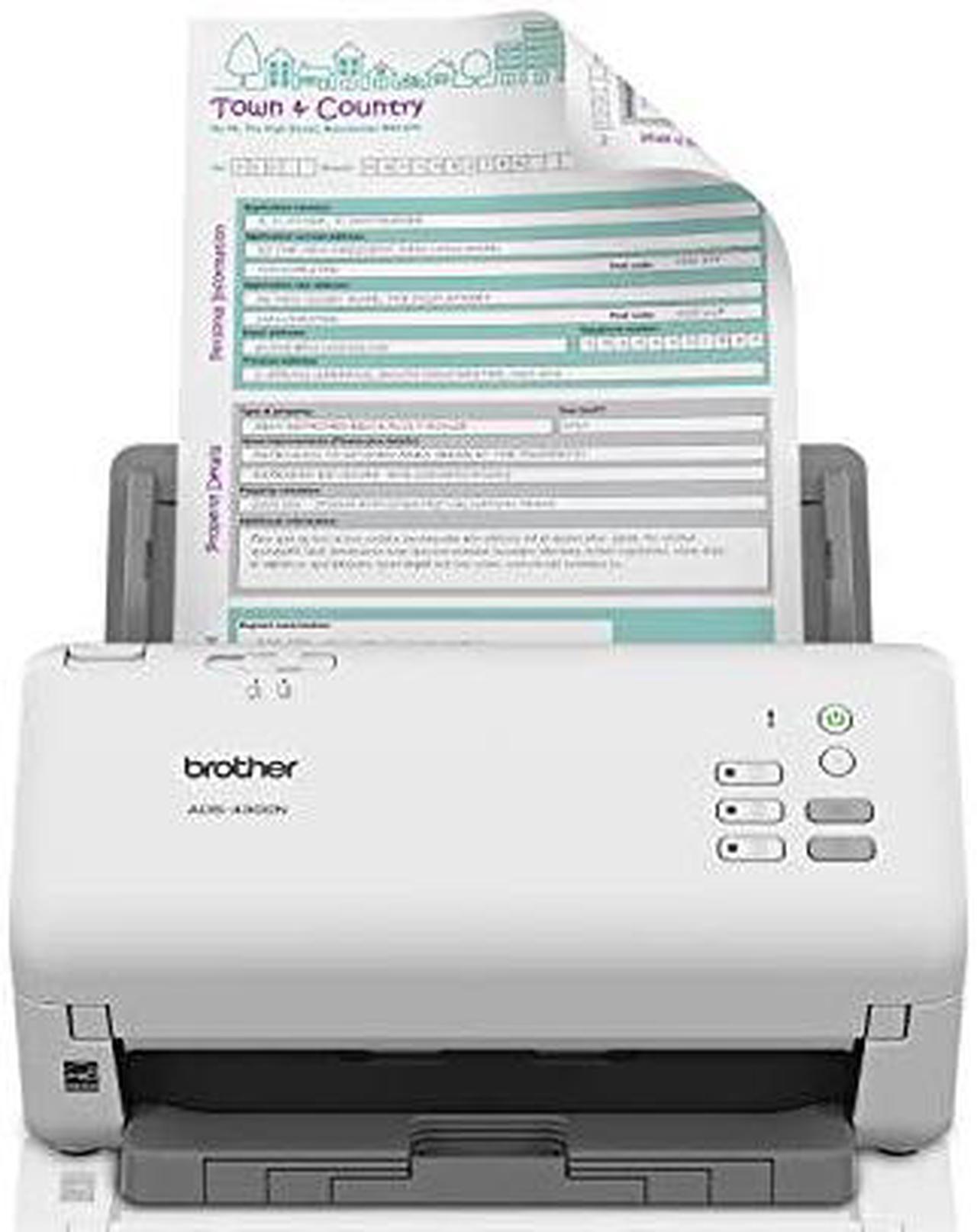 Brother ADS4300N 24 bit Dual CIS 600 x 600 dpi Sheet Fed Professional Desktop Scanner