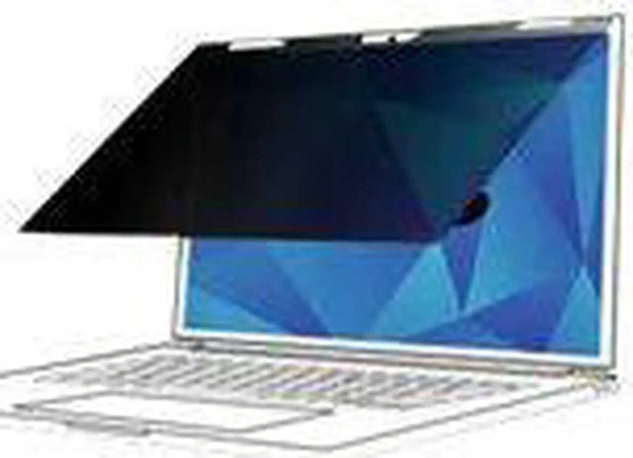 Alt view image 3 of 7 - 3M Privacy Filter for Apple MacBook Pro 14 2021 with COMPLY Flip Attach, 16:10, PFNAP011 Black, Matte