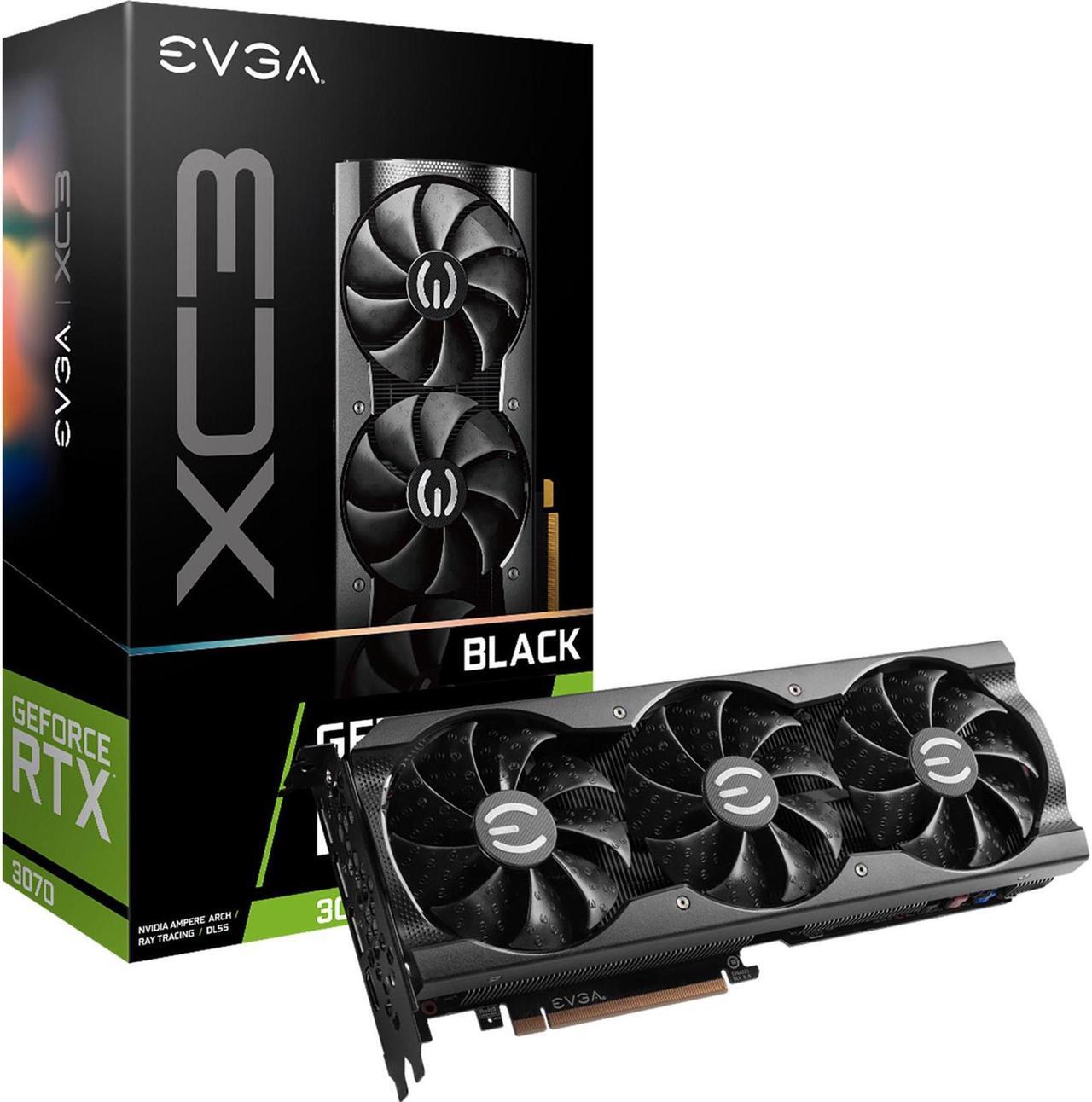 Alt view image 2 of 3 - evga geforce rtx 3070 xc3 8gb gddr6 black gaming graphics card