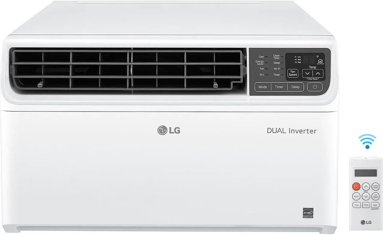 Alt view image 6 of 7 - LG LW2422IVSM Smart Window Air Conditioner with 23500 Cooling BTU, 1440 sq. ft. Cooling Area, 500 CFM, 4 Cooling Speed, Remote Controller, 230/208 Volts