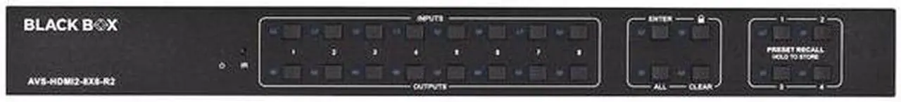 Alt view image 3 of 3 - Black Box Video Matrix Switcher - HDMI 2.0