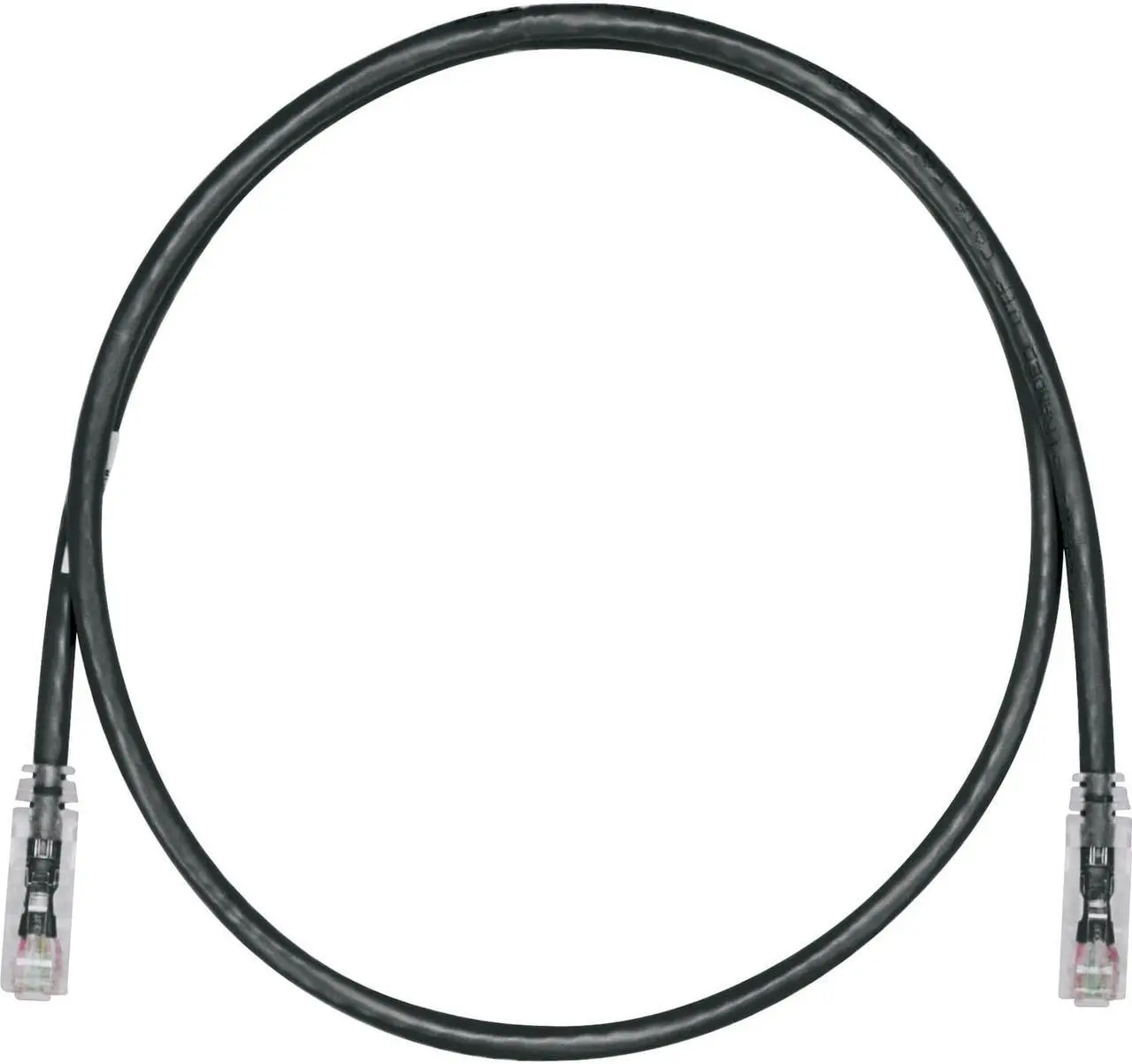 Alt view image 2 of 6 - Panduit 4ft Cat.6 U/UTP Network Cable Black UTPSP4BLY