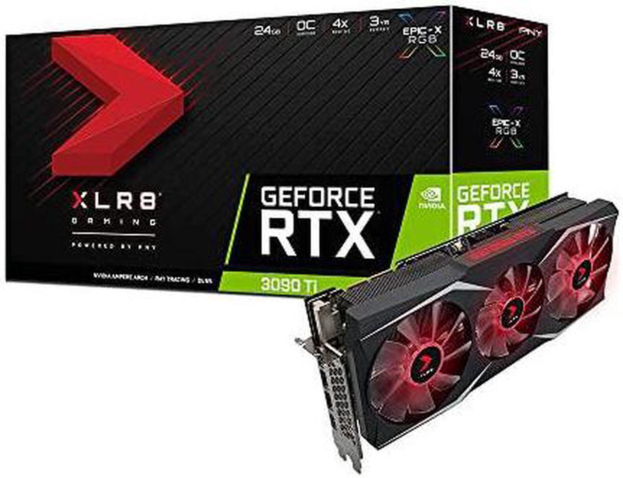 Alt view image 5 of 5 - PNY XLR8 Gaming UPRISING EPIC-X RGB Overclocked GeForce RTX 3090 Ti 24GB GDDR6X PCI Express 4.0 SLI Support Graphics Card VCG3090T24TFXMPB-O