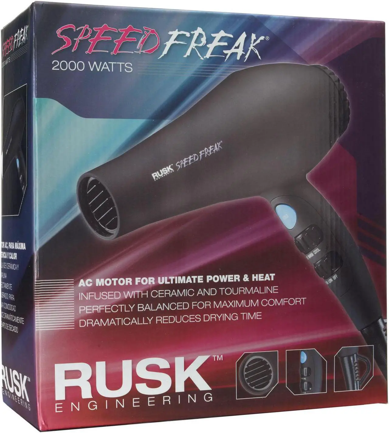 Alt view image 5 of 16 - Rusk: Speed Freak Ceramic Dryer, 2000 Watt (Colors May Vary)