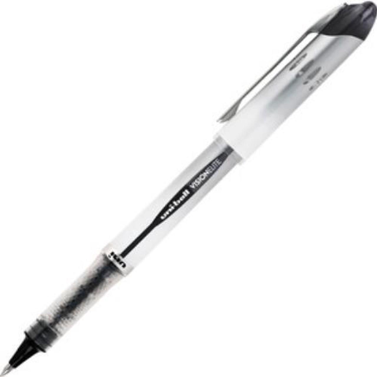 Alt view image 4 of 10 - uni-ball 61231 VISION ELITE Stick Roller Ball Pen, Black Ink, 0.8mm