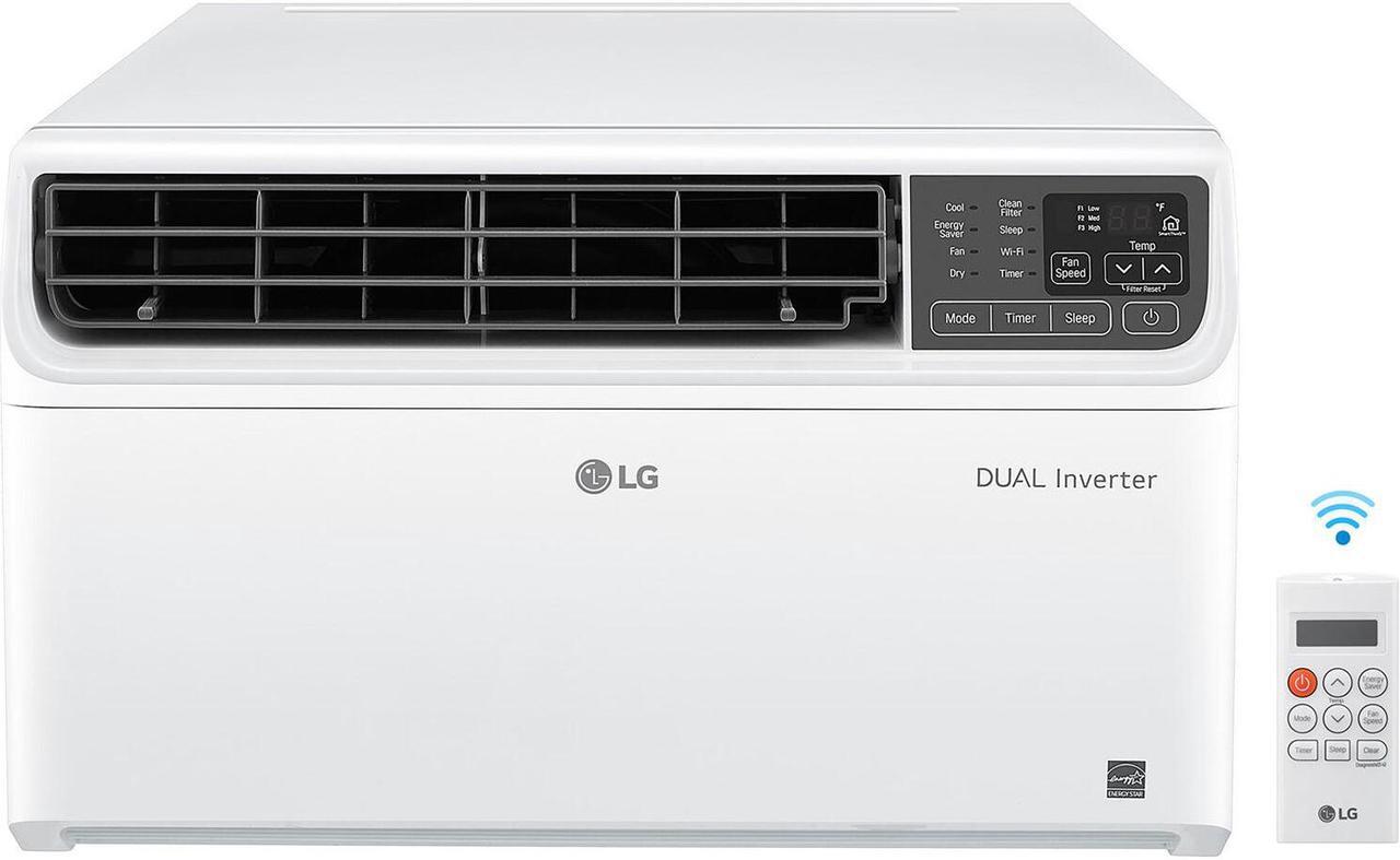 Alt view image 8 of 14 - LG LW1022IVSM Smart Window Air Conditioner with 10000 Cooling BTU, 450 sq. ft. Cooling Area, 215 CFM, 4 Cooling Speed, Remote Controller, 115 Volts, SmartThinQ Works with Google Assistant/Amazon Alexa