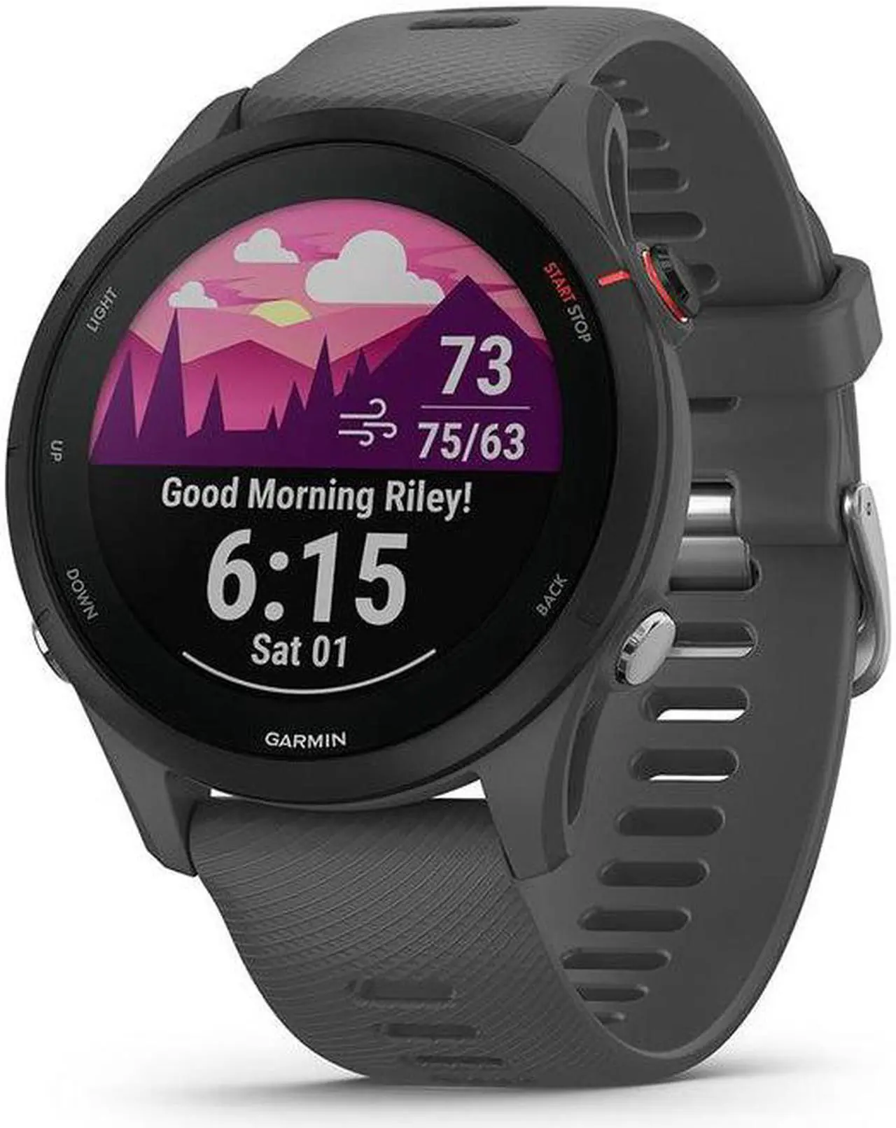 Alt view image 5 of 17 - Garmin Forerunner 255, Slate Gray | Smart Watch 010-02641-00