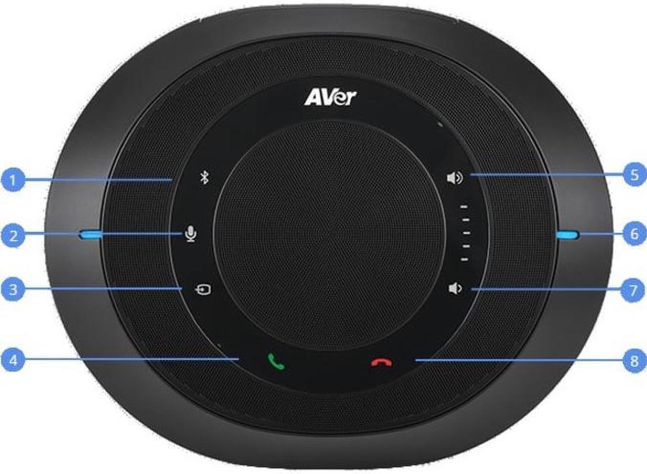 Alt view image 3 of 18 - aver fone540 bluetooth conference speakerphone