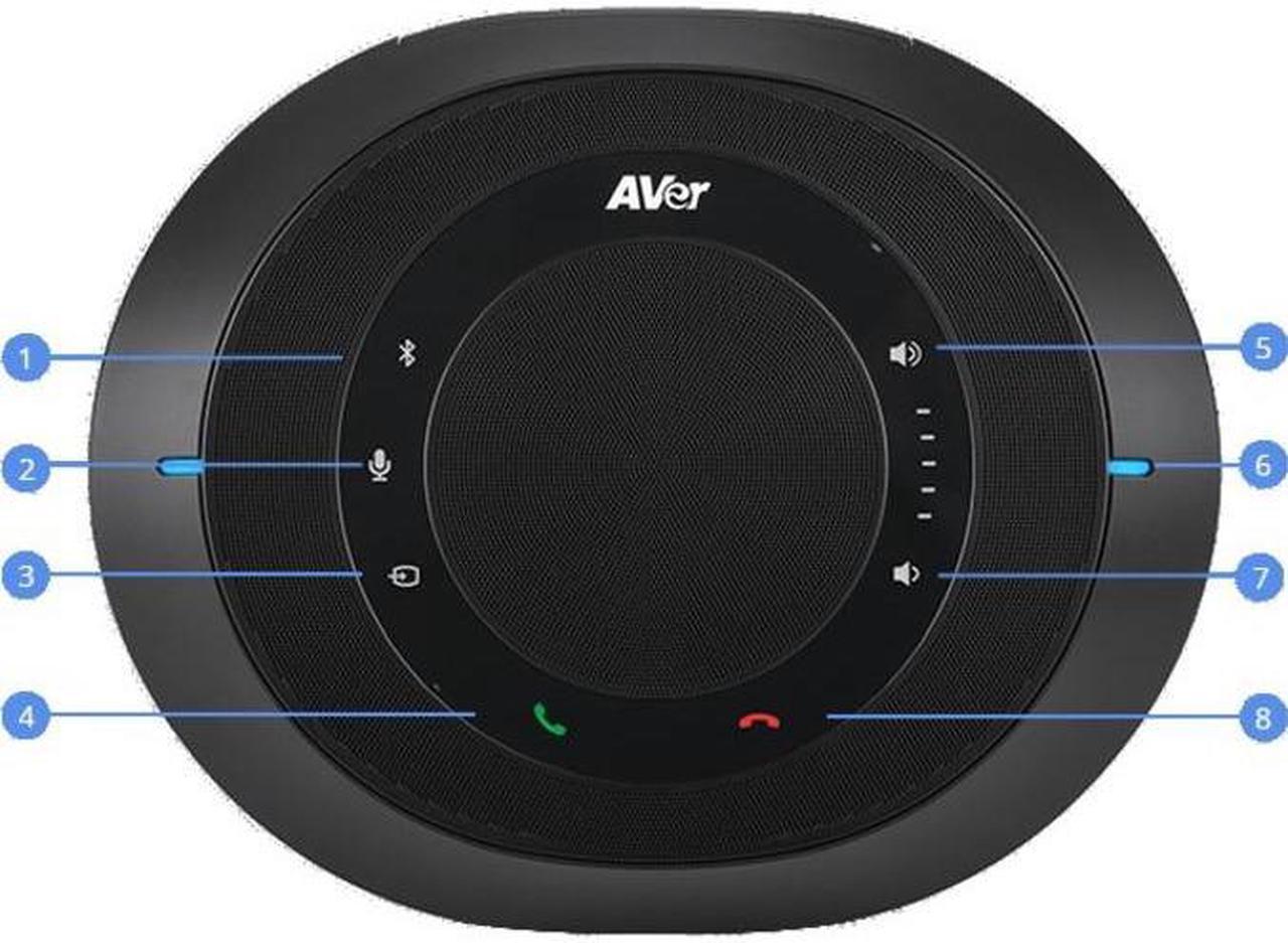 Alt view image 8 of 18 - aver fone540 bluetooth conference speakerphone