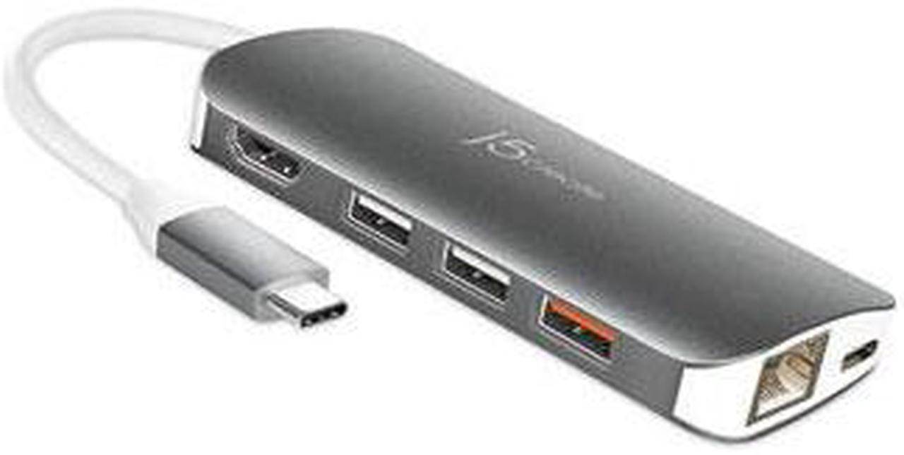 Alt view image 17 of 20 - j5create USB-C Multi Adapter-HDMI / Ethernet / USB 3.1 / PD 3.0 / Memory Card Reader / Writer