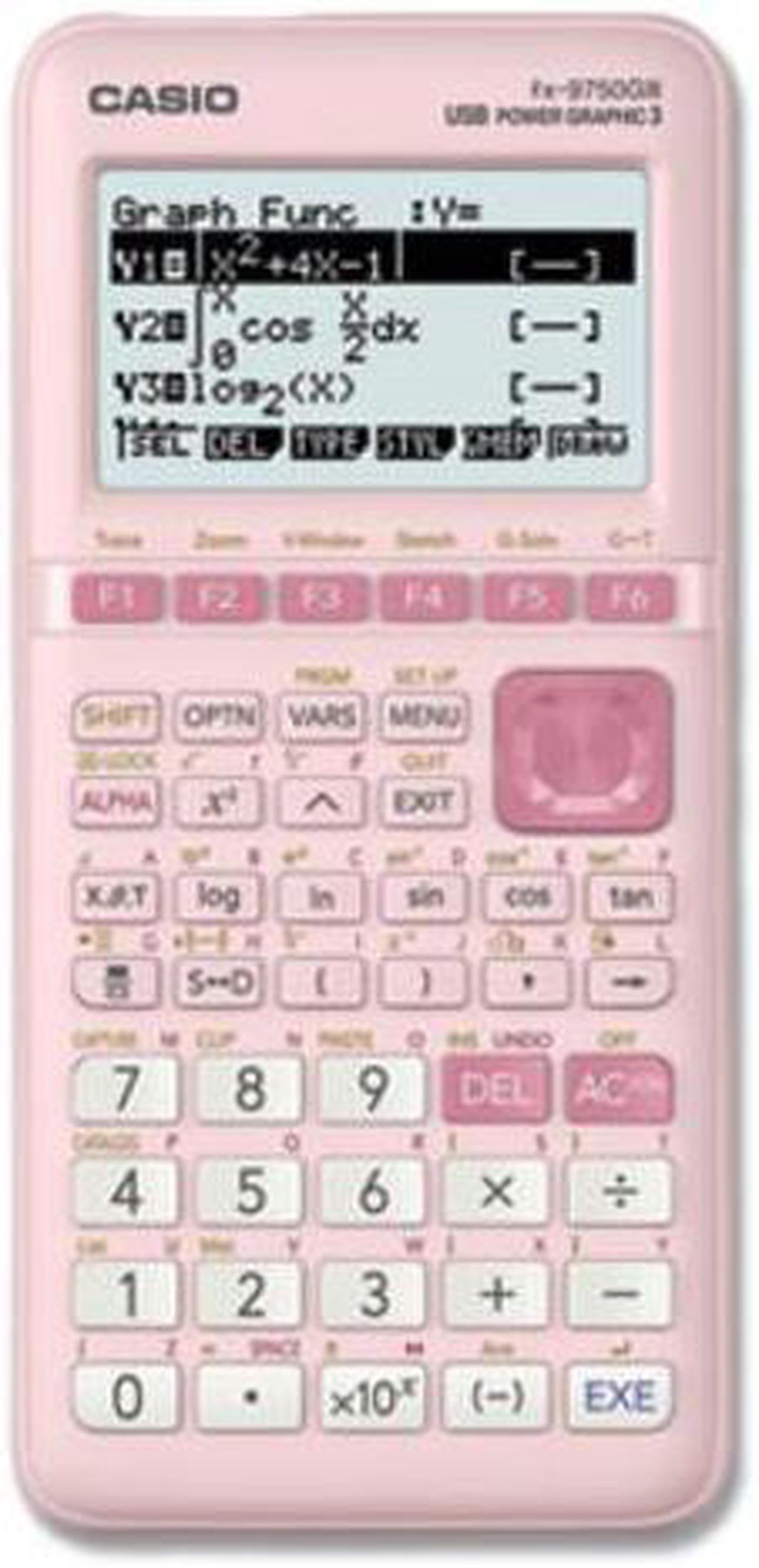 Alt view image 2 of 4 - Casio FX-9750GIII-PK Graphing Calculator Pink
