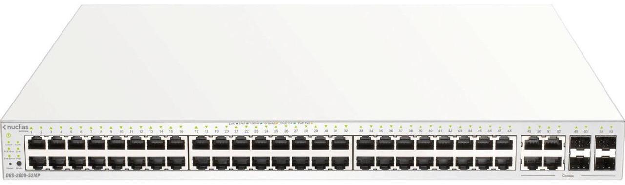 Alt view image 5 of 7 - D-Link 52-Port Nuclias Cloud-Managed PoE Switch