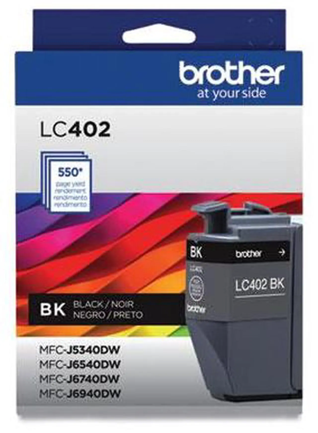 Alt view image 2 of 10 - Brother LC402BKS Ink 550 Page-Yield Black