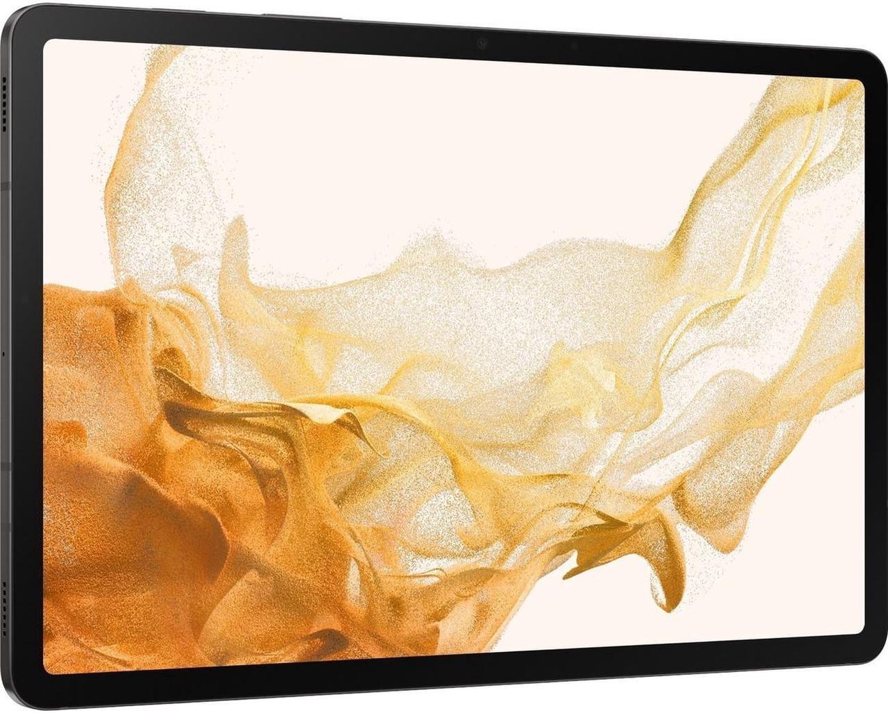 Main image of Samsung Galaxy Tab S8+ Tablet - 12.4" WQXGA+ - Octa-core 2.99 GHz) - 8 GB RAM - 128 GB Storage - 5G - Graphite - Qualcomm SM8450 Snapdragon 8 Gen 1 SoC - Upto 1 TB microSD, microSDXC, microSDHC S