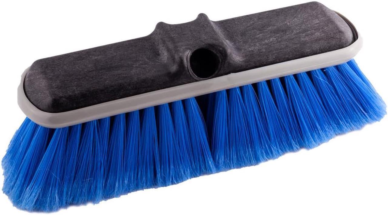 Alt view image 3 of 5 - Car Detailing Brush Head HM93061 - 10 Inch Universal Brush Head Soft Bristled Cleaning Scrub Brush Indoor Outdoor Use - Blue
