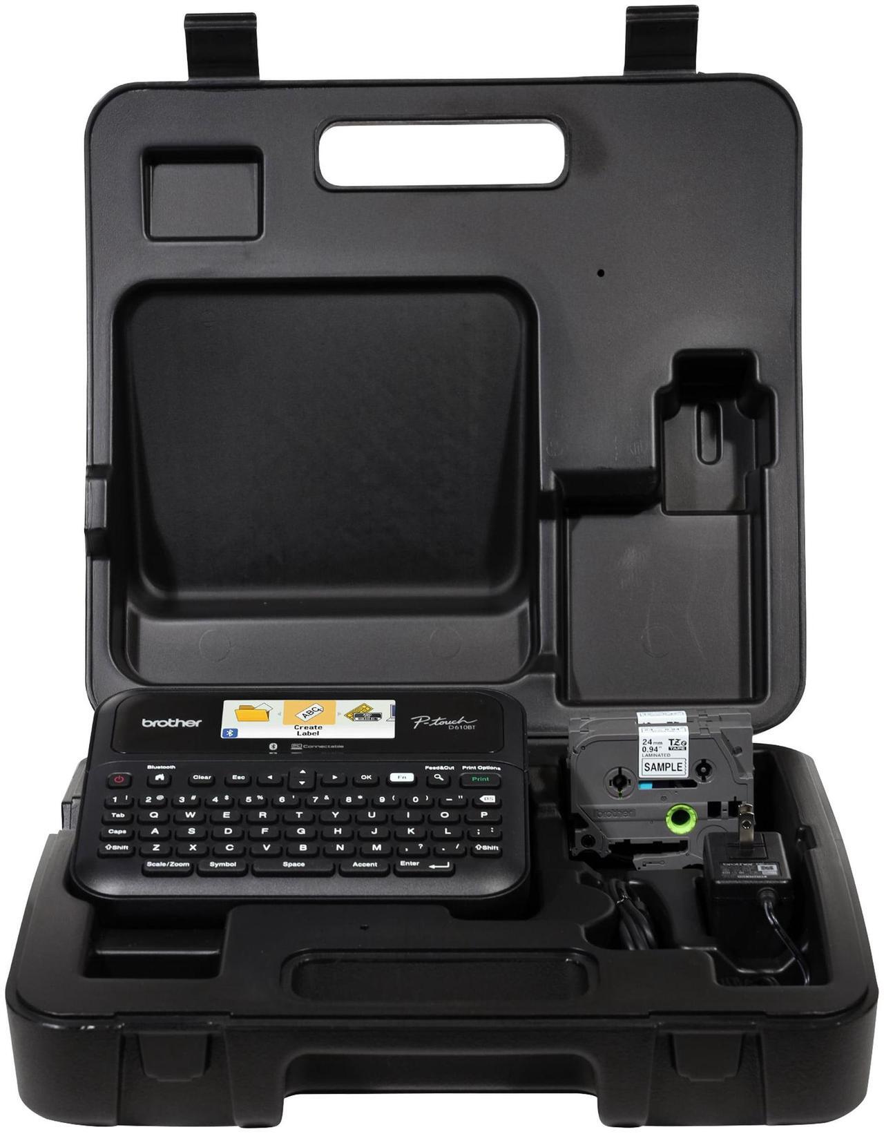 Alt view image 13 of 20 - Brother P-touch Business Professional Connected Label Maker with Case PTD610BTVP