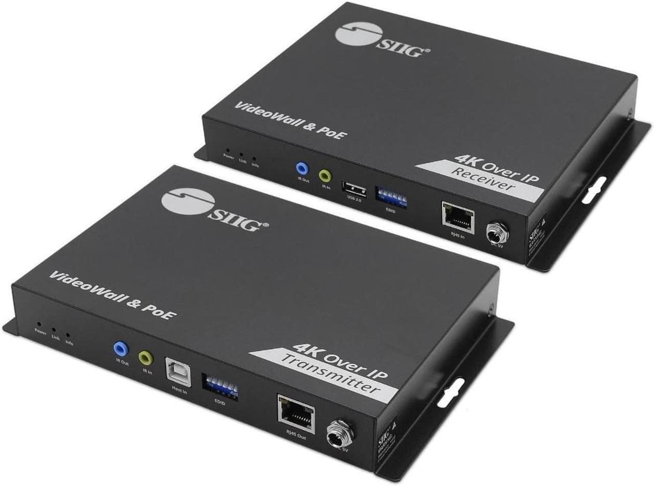 Alt view image 2 of 14 - SIIG 4K60Hz 18Gbps HDMI over IP Matrix Kit CEH28A11S1