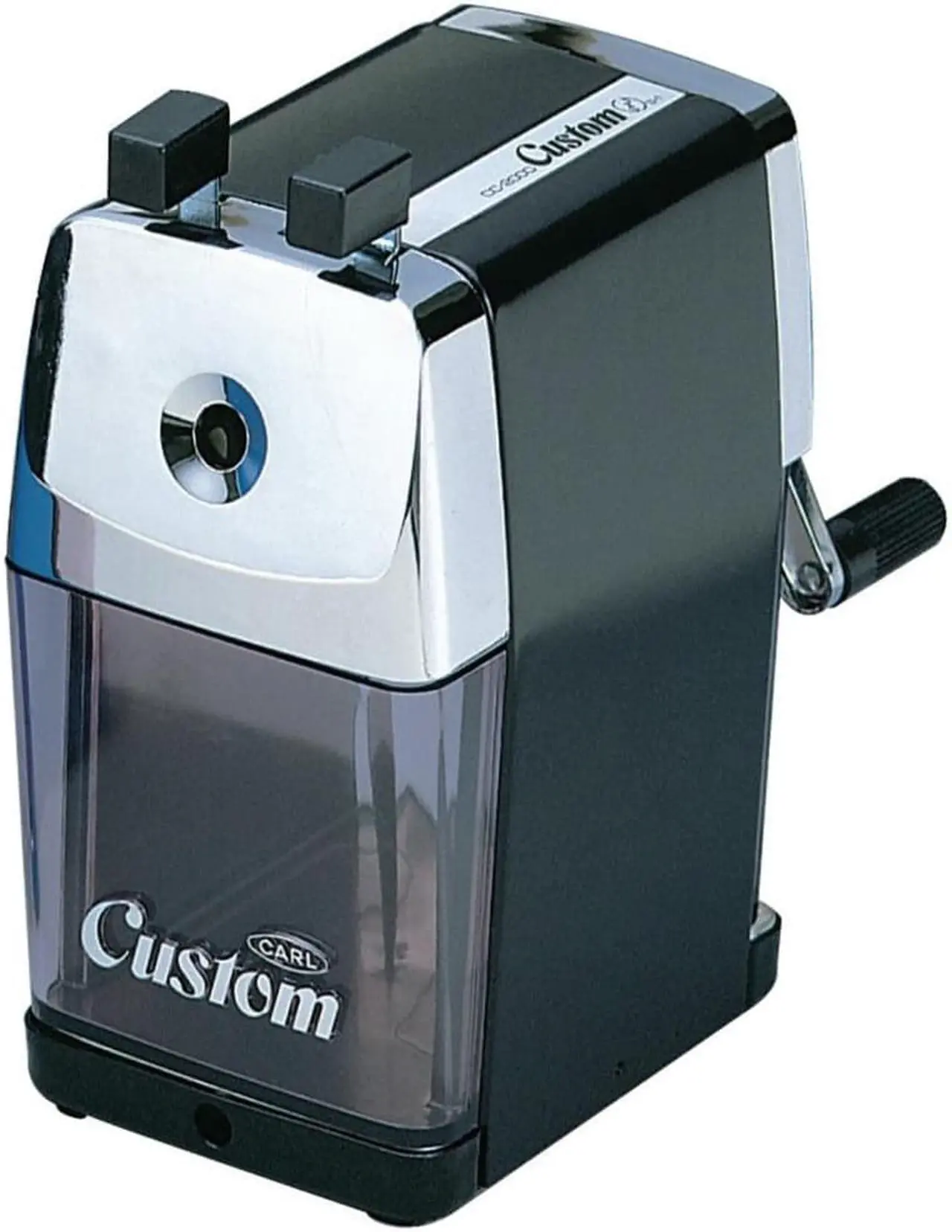 Alt view image 2 of 2 - CARL Pencil Sharpener, CC-2000, Black, 5-Point Selector. Manual, Quiet for Office and Home Desks, School Classroom, CUI19018