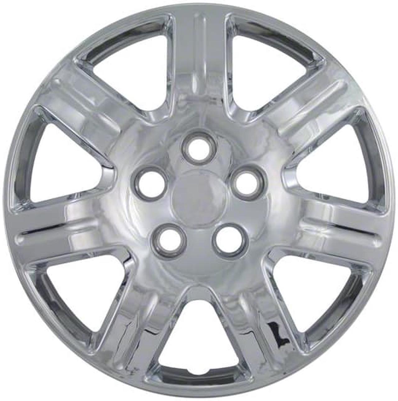 Alt view image 7 of 7 - Set of 4 Chrome 16 Inch Replacement Honda Civic Hubcaps w/ Bolt On Retention System - Aftermarket: IWC452/16C