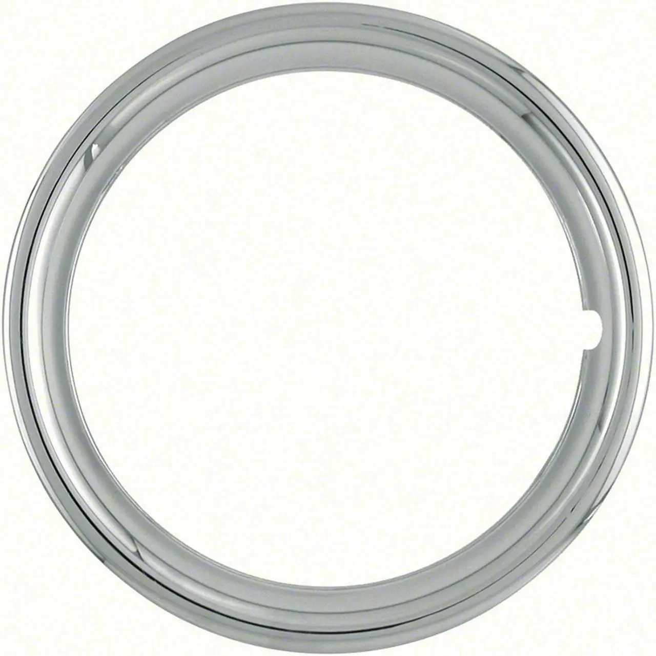 Alt view image 8 of 8 - Set of 4 Chrome plated Steel 15" Universal 1.75 inch Beauty Trim Rings 1515C