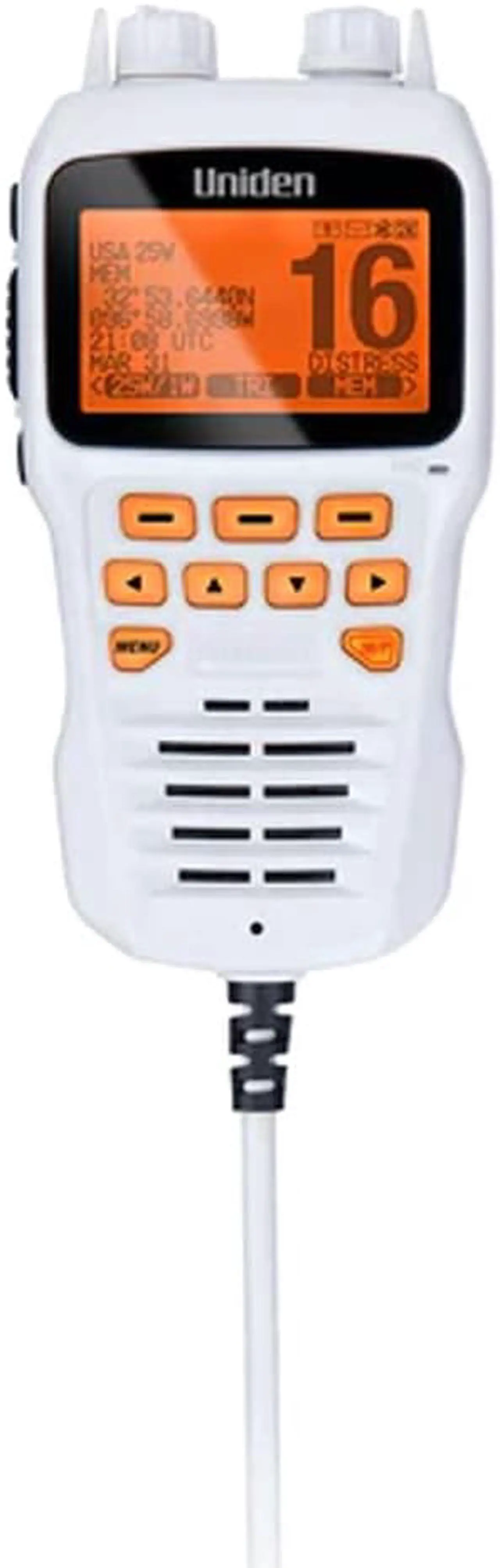 Alt view image 3 of 6 - Uniden Remote Mic f/UM725 VHF Radios - White