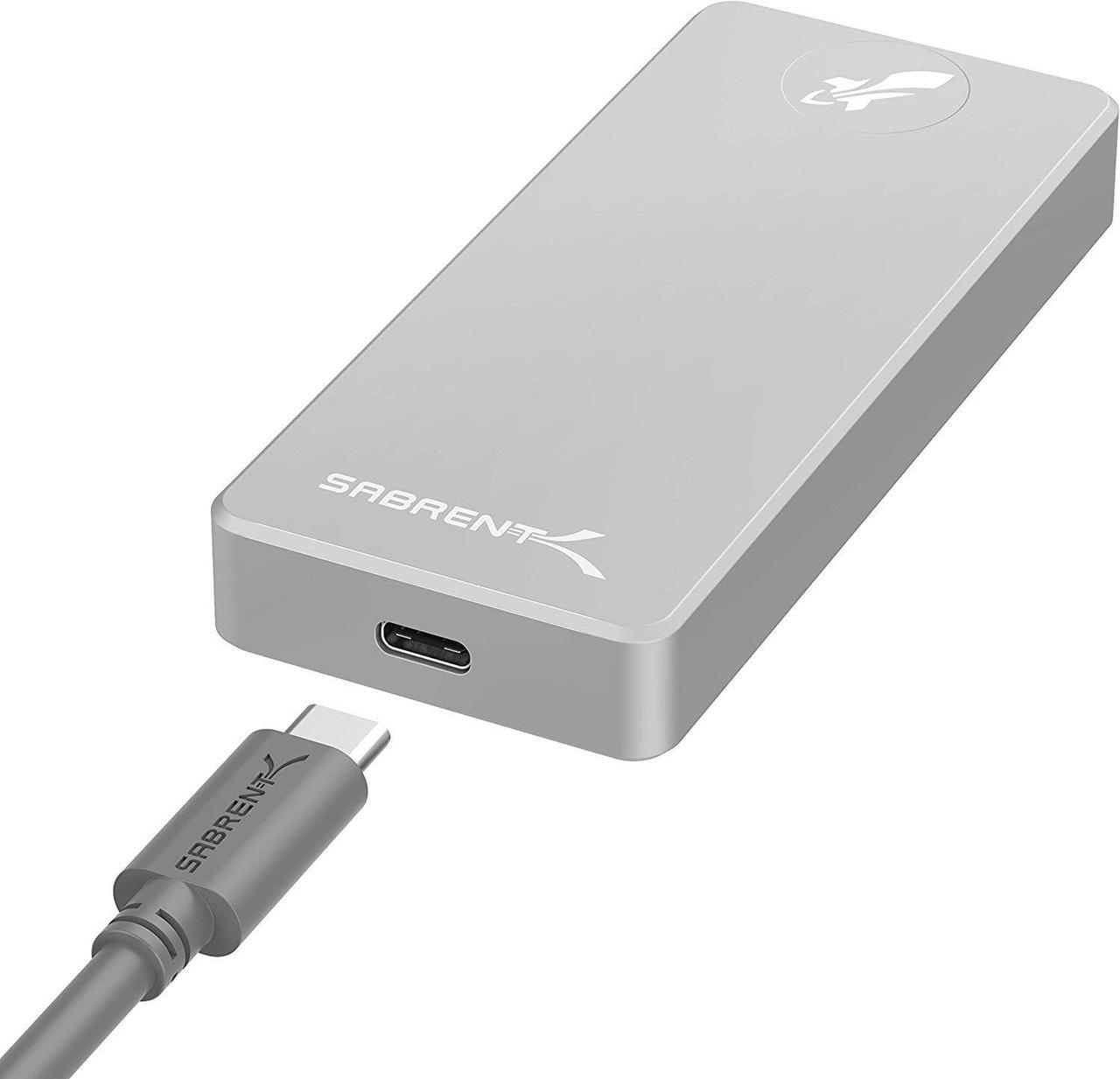 Alt view image 13 of 14 - SABRENT Rocket Nano 2TB USB 3.2 10Gb/s External Aluminum SSD (Silver) (SB-2TB-NANO)