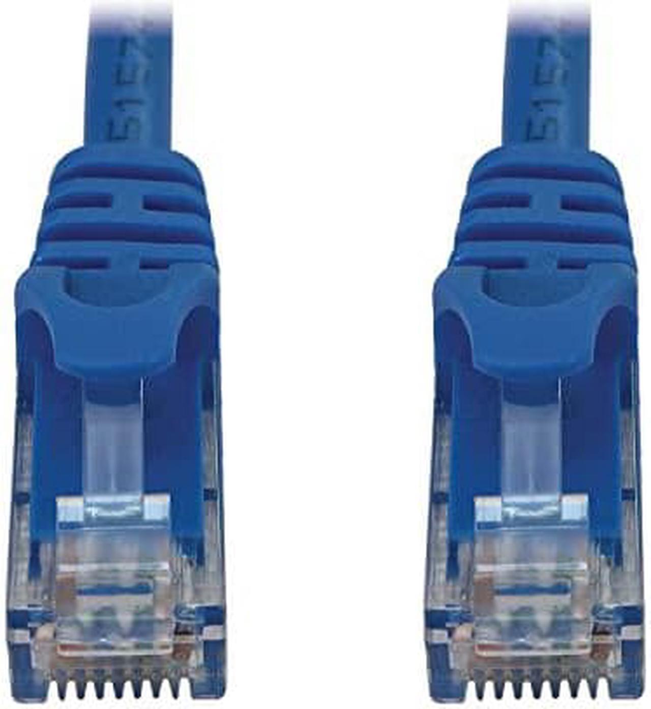 Tripp Lite Cat6a 10G Snagless Molded UTP Ethernet Cable (RJ45 M/M), PoE, Blue, 7 ft. (2.1 m) - 7 ft Category 6a Network Cable for Network Device, Switch, Patch Panel, Server, Router, Hub, Printer, Com