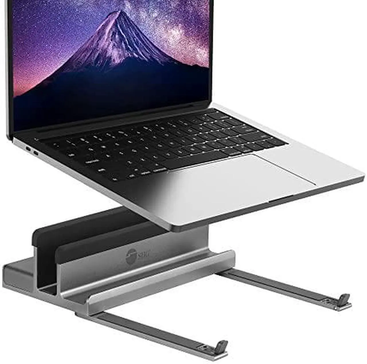 Alt view image 11 of 19 - SIIG USB-C Laptop Stand W/ 4K Docking Station - Unique multitasks design for foldable holder and vertical Laptop stand & Docking station - HDMI 4K@60Hz display - Two USB-A 5Gbps - Gigabit Ethernet