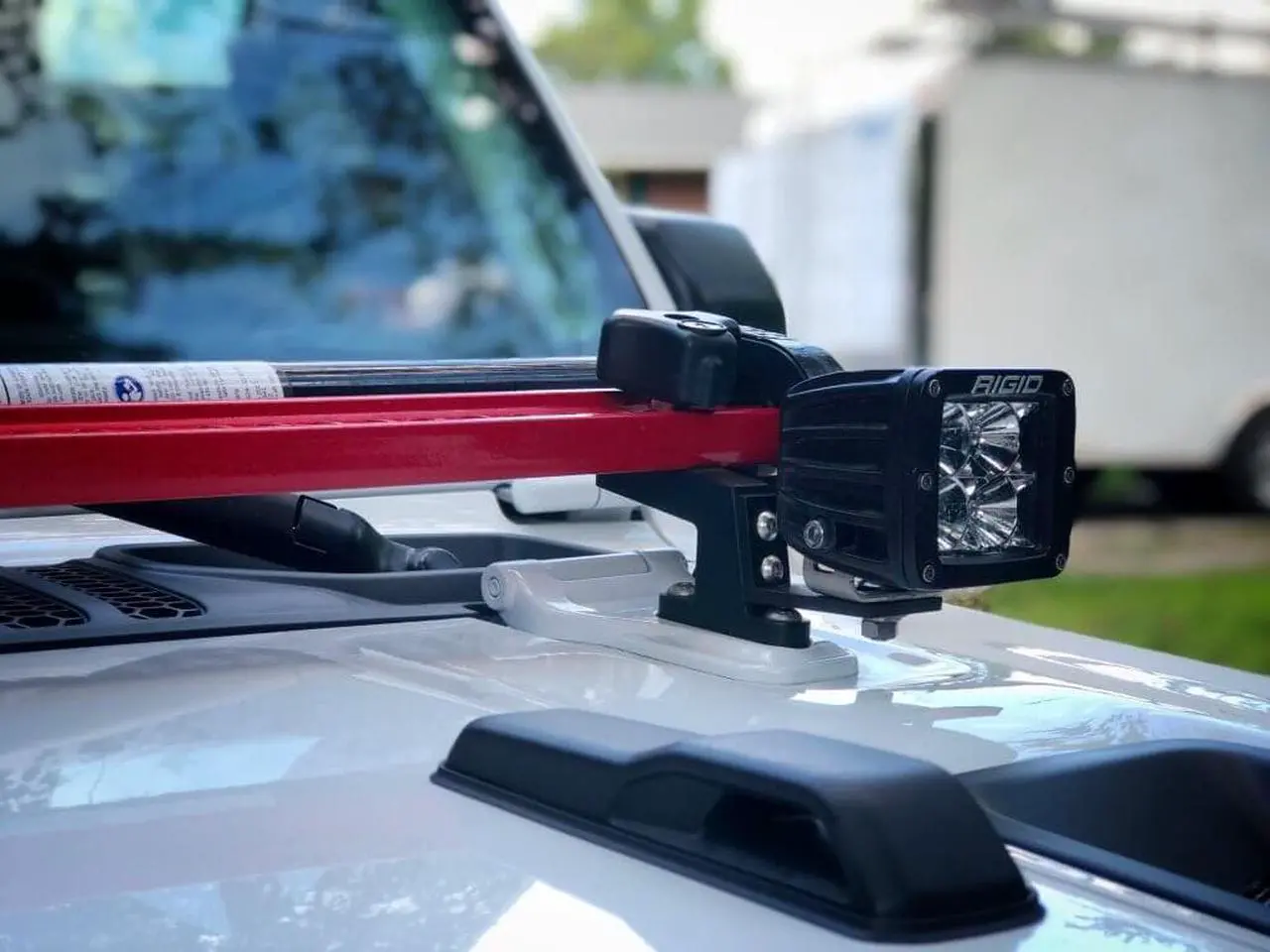 Alt view image 2 of 2 - Hi-Lift Jack HM-925 Hood Mount for Jeep Wrangler JK (2007-2012), Black