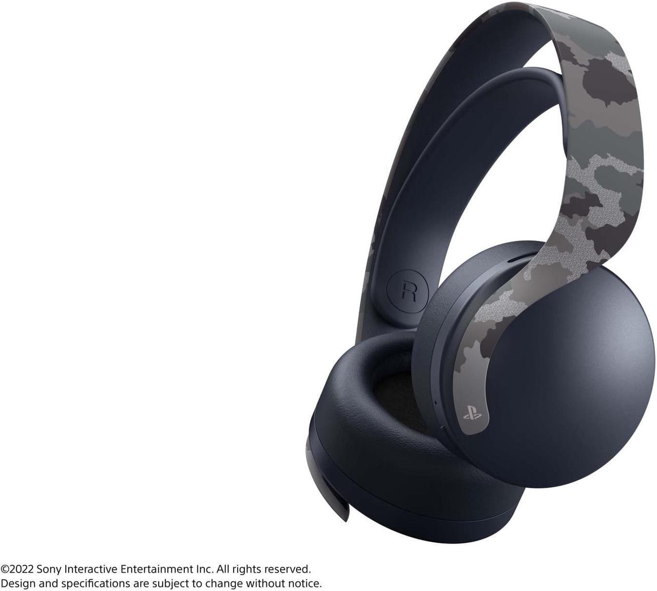 Alt view image 10 of 14 - Sony PULSE 3D Wireless Headset for PS5, PS4, and PC Gray Camouflage Model 1000030605
