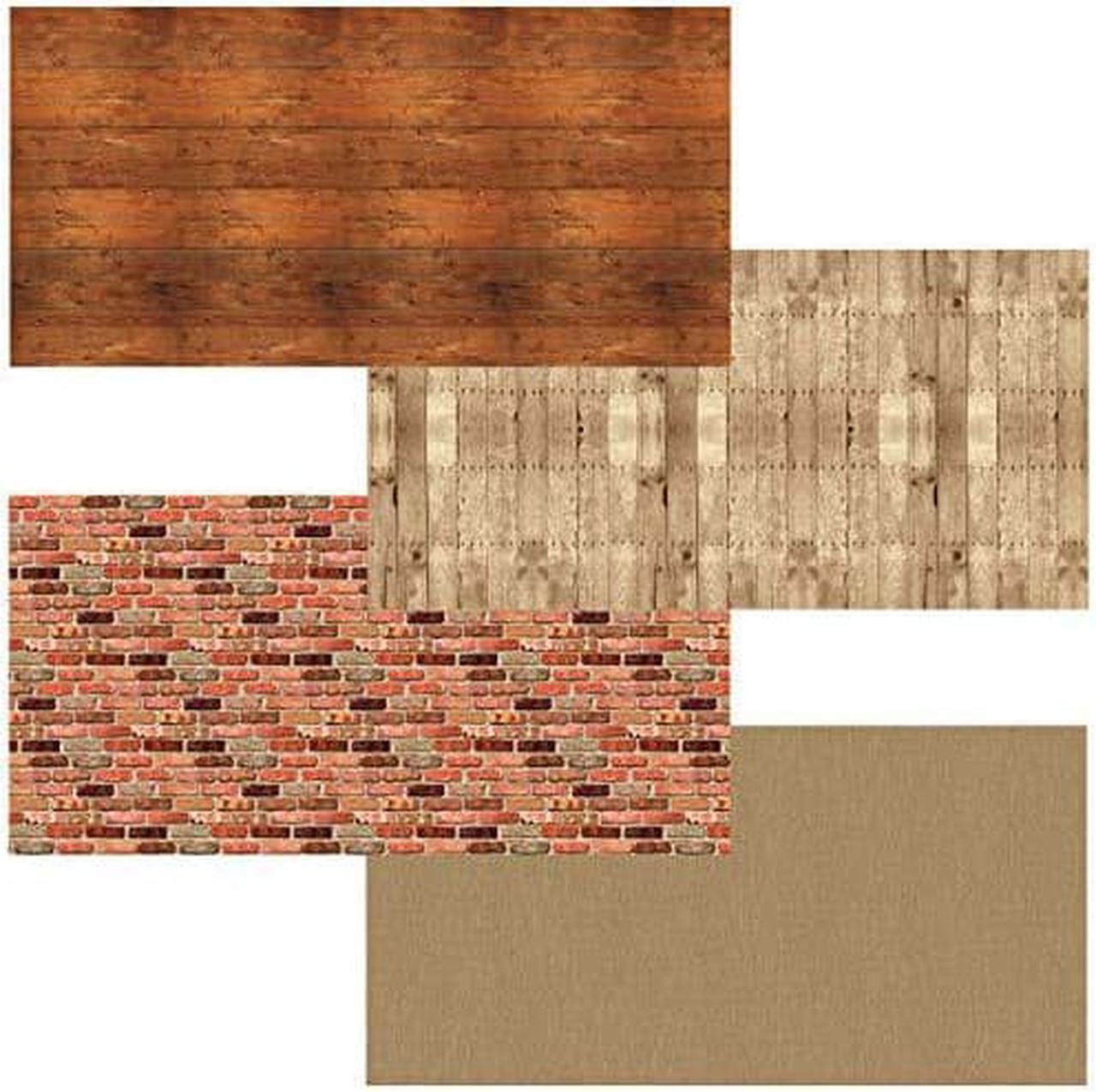 Alt view image 3 of 3 - Fadeless Bulletin Board Art Paper, Rustic Assortment, 48" x 12, 4 Rolls