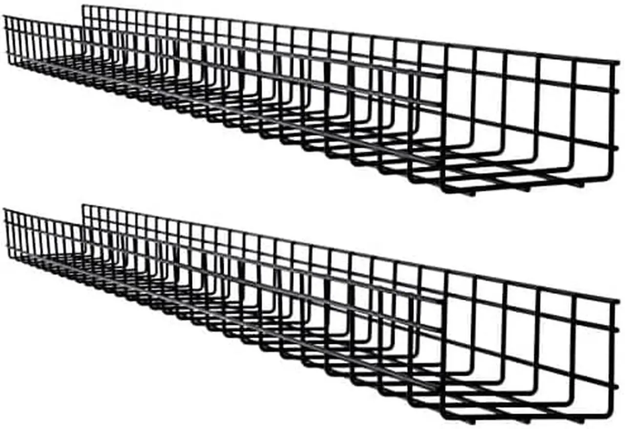 Alt view image 2 of 16 - Tripp Lite Wire Mesh Cable Tray 150x100x1500mm 2-Pack SRWB6410X2STR