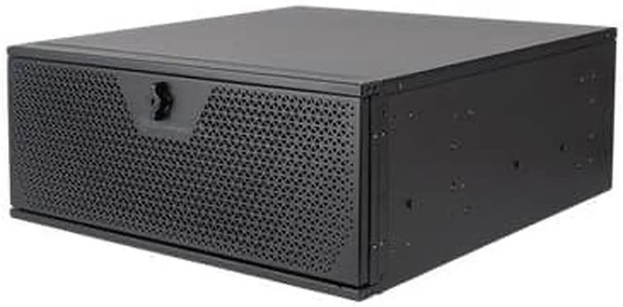 Alt view image 8 of 8 - Silverstone RM44 4U rackmount server chassis with enhanced liquid cooling compatibility