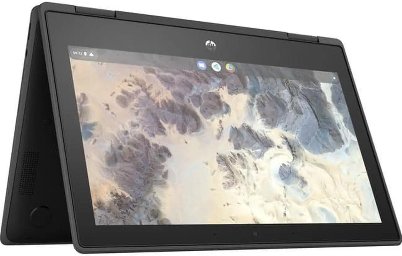 Alt view image 10 of 20 - HP Chromebook x360 11 G4 EE 11.6" Touchscreen Rugged Convertible 2 in 1 Chromebook - HD - 1366 x 768 - Intel Celeron N5100 Quad-core (4 Core) 1.10 GHz - 8 GB Total RAM - 8 GB On-board Memory - 64 ...