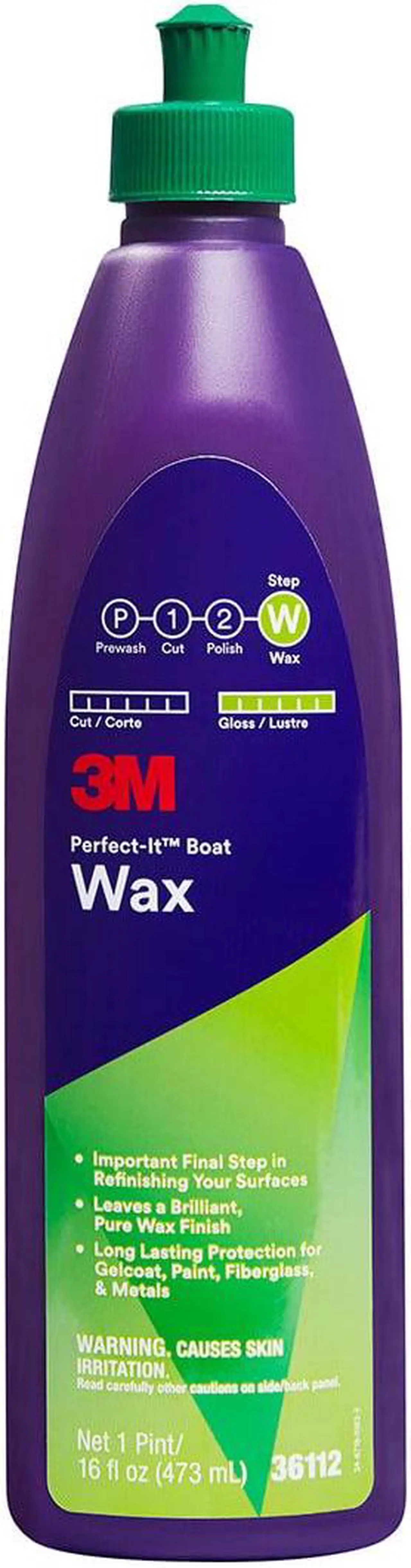 Alt view image 4 of 5 - 3M Perfect-It Boat Wax, 36112 1 Pint Protects against Weather, For Boats and RVs