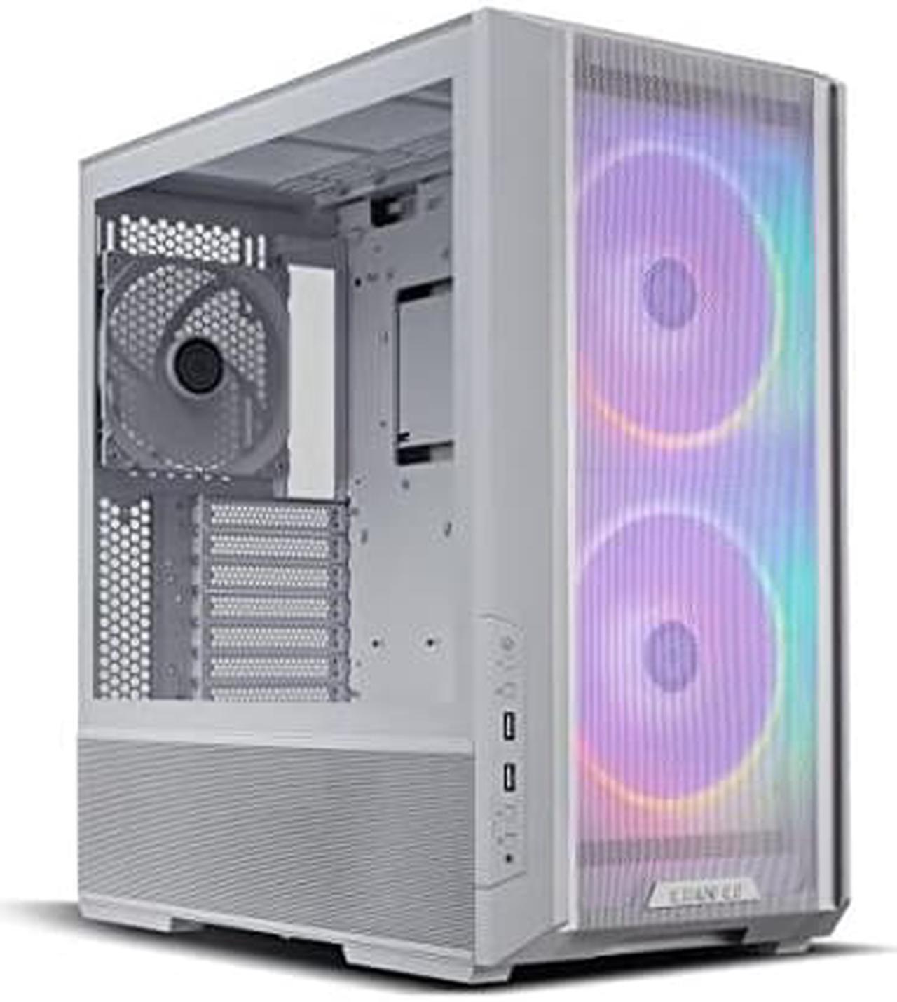 Alt view image 4 of 5 - Lian Li LANCOOL 216 RGB White Steel (with Fan Controller)/Tempered Glass ATX Mid Tower Computer Case 2X 160 mm ARGB Fans Included Model LANCOOL 216RC-W