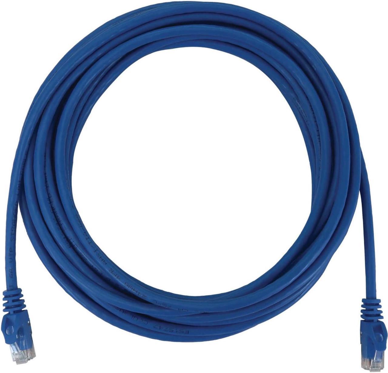 Tripp Lite Cat6a 10G Snagless Molded UTP Ethernet Cable (RJ45 M/M), PoE, Blue, 25 ft. (7.6 m) - 25 ft Category 6a Network Cable for Network Device, Switch, Patch Panel, Server, Router, Hub, Printer, C