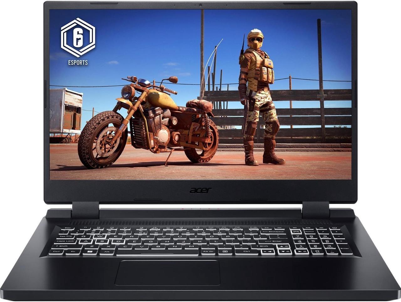 Alt view image 8 of 9 - Acer Nitro 5 - 17.3'' GeForce RTX 3050 Laptop GPU - Intel Core i5-12450H  - 8GB Memory - 512 GB PCIe SSD - Windows 11 Home 64-bit - Gaming Laptop - 144 Hz IPS (AN517-55-58G4 )