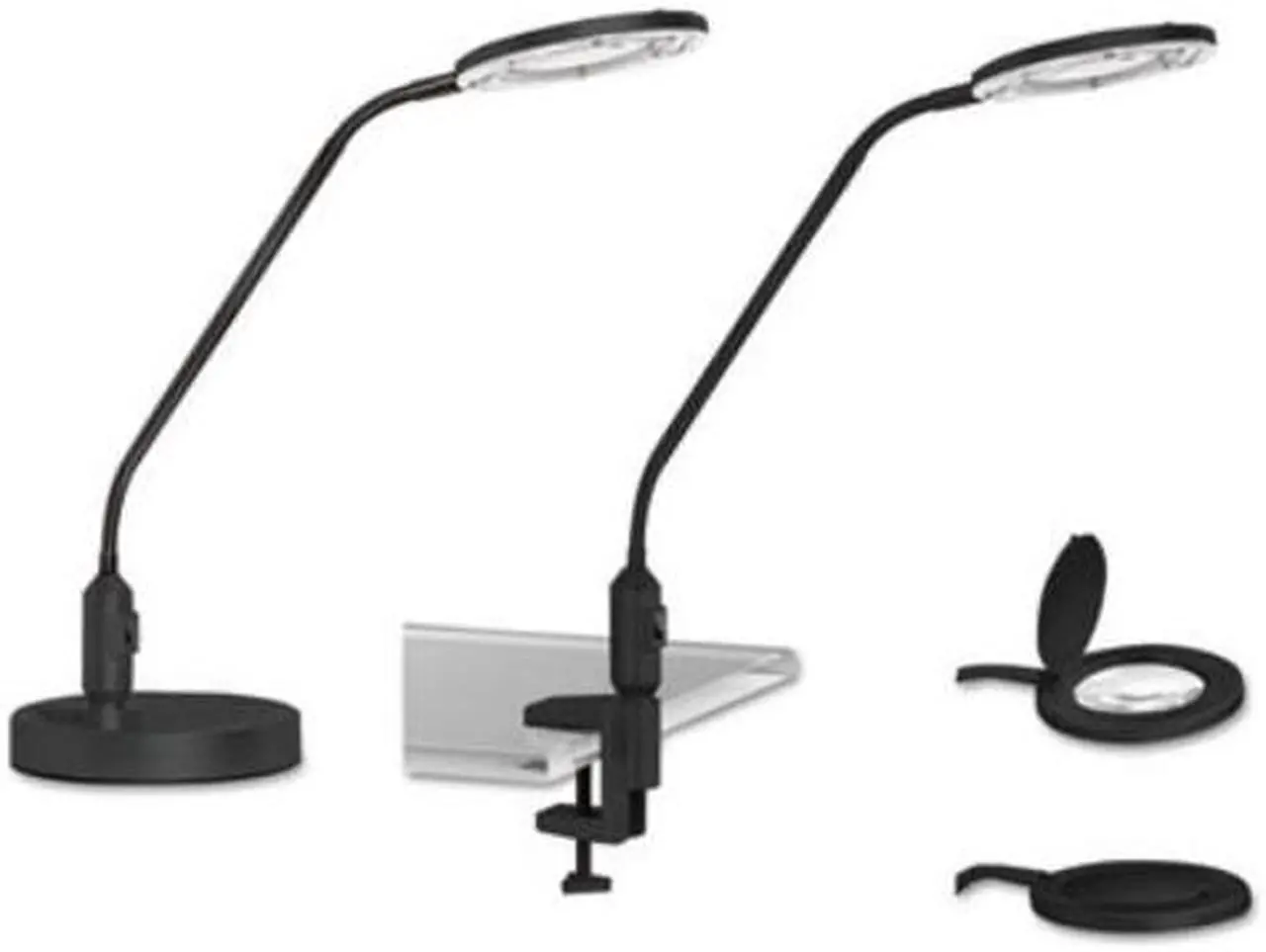 Alt view image 19 of 20 - Desktop LED Magnifier Lamp, 19" High, Black ALELEDM765B