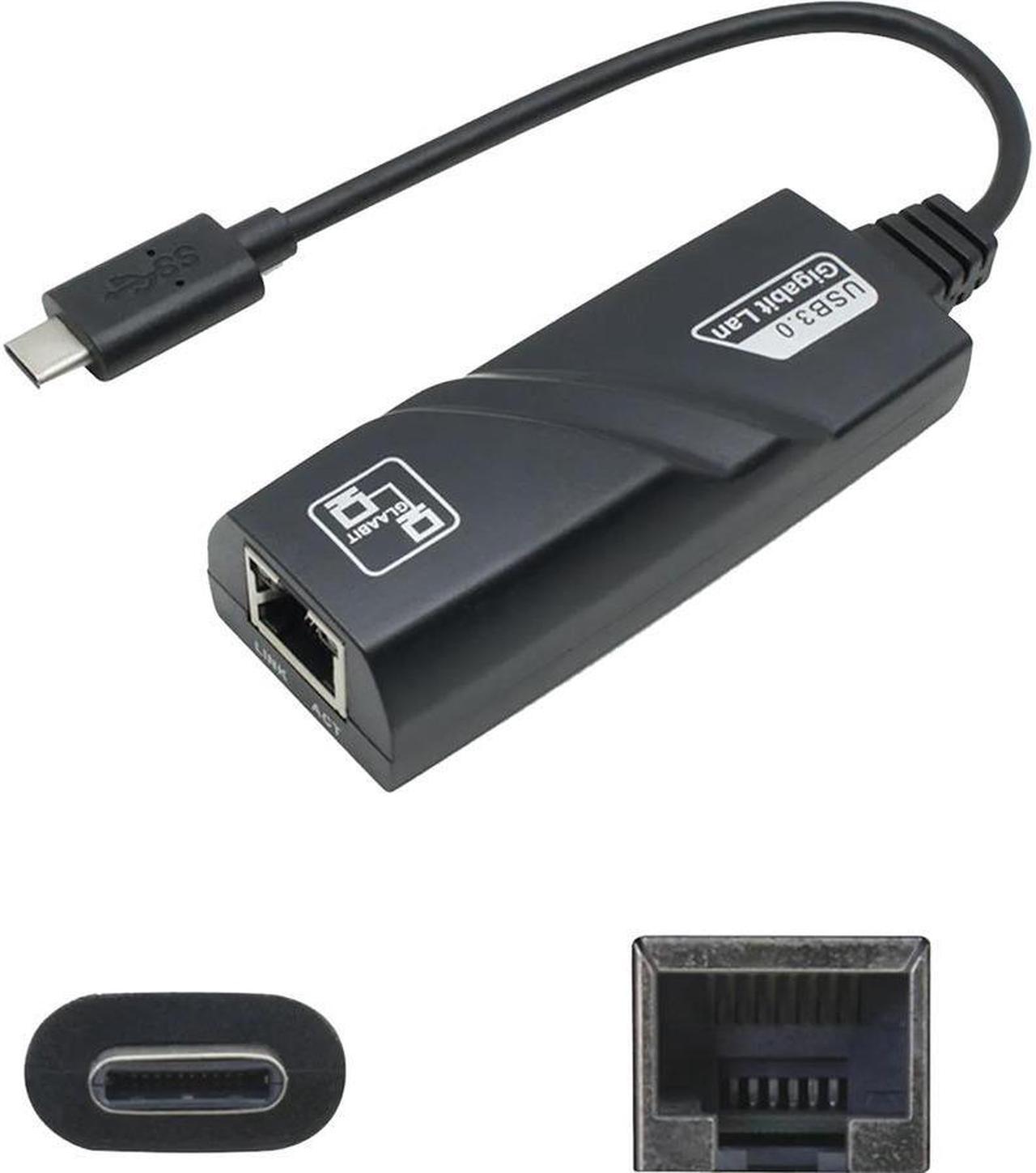 Alt view image 7 of 8 - AddOn 5-Pack of USB C 3.1 Male to RJ-45 Female Black Adapters